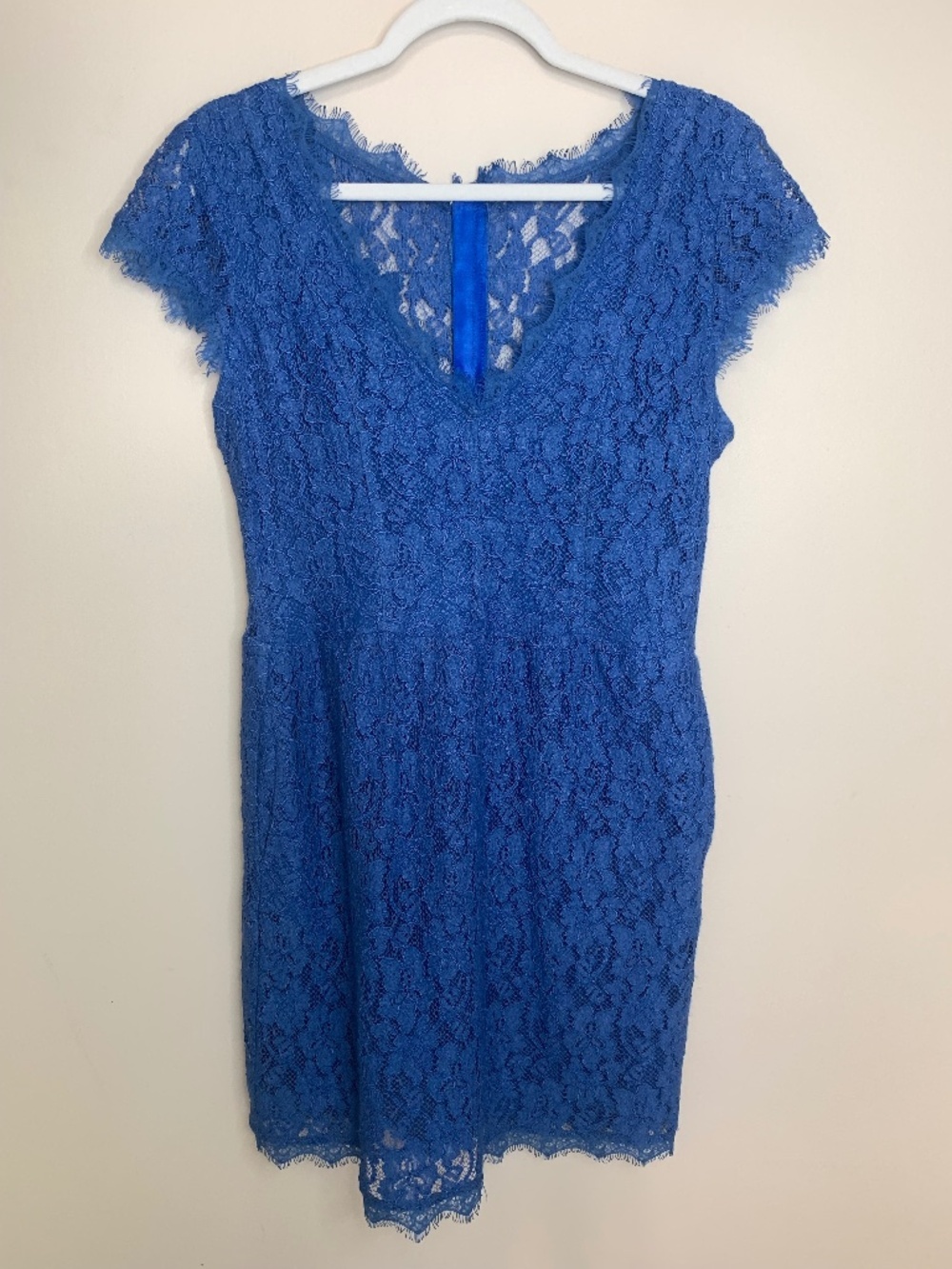 Aritzia Babaton Blue Lace Mini Dress 8